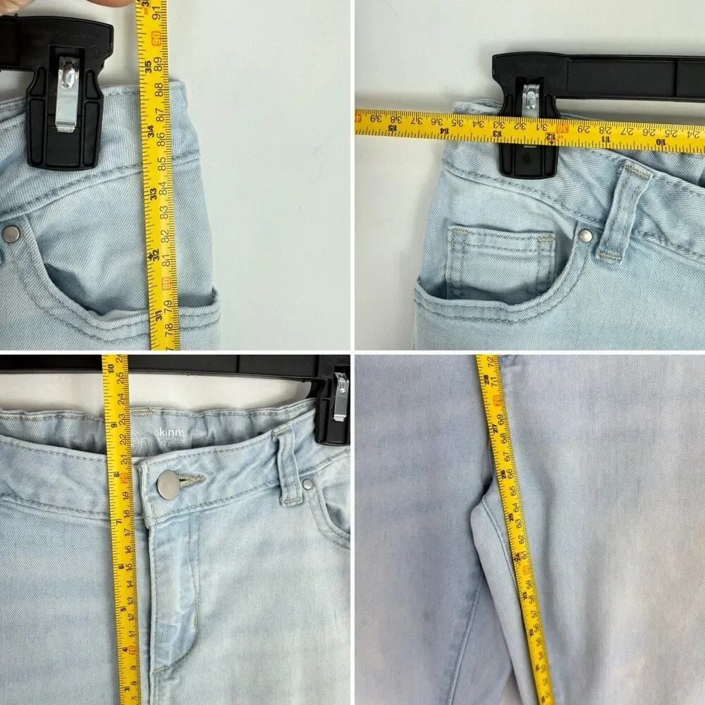 Wonder Nation Jeans Girl Size 12 Plus Skinny Denim Blue